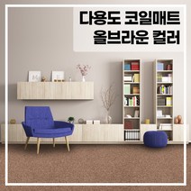 라임 코일 현관 매트 두께 20mm, 올브라운 110x120(cm), 1개