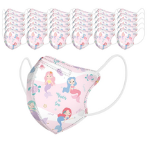 원올스 깜찍이 유아용 2D 어린이 마스크 초소형 소형 60매, 1매, X4_1~3세_인어공주