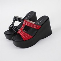 론다 스터드 쥬얼리 장식 H슬 슬리퍼 M0020