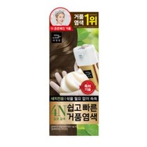 미쟝센 쉽고 빠른 거품 염색 새치전용, 03 4N 짙은갈색, 4개