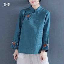 BestStar 단아한 생활한복 절복 법복 퓨전 생활 개량한복 일상복 셔츠 차이나카라 마 면 어머니 데일리룩 조끼 NC-081610