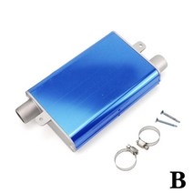 이동식 무시동히터 캠핑 저소음 베바스토 에버스패커 Z4M8 용 자동차 에어 주차 히터 스틸 머플러 소음기, 02 Blue