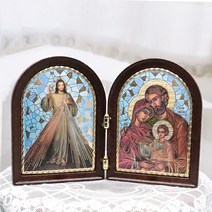 자비 예수님 성가정 책상 이콘 액자 천주교 성물 첫영성체 영명 축일 선물