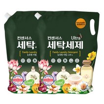 컨센서스 고농축 순한 세탁세제 베이비파우더 2.05L리필 x2개, 없음, 상세설명 참조
