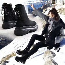 유컬리 여성용 비번디 통굽 부츠