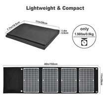 태양광발전 태양광패널 아파트태양광설치 태양열설치 휴대용 태양 전지 패널 12V USB DC 캠핑 접이식 휴대폰 노트북 충전 파워 100W 18V, 1.Solar panels