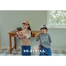 스앤스텔라 굿뉴스맨투맨 2색 XS-JM 가을 키즈 주니어 아동 나들이코디