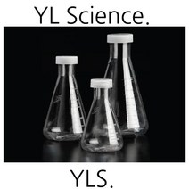 (JLS) 플라스틱 삼각플라스크 Erlenmeyer Flask (PC재질) 고온멸균가능 배양플라스크 배양삼각플라스크, 3500 (8개입)