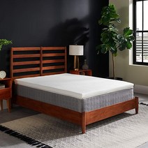 Tempur-Pedic 템퍼 어댑트+쿨링 매트리스 토퍼 화이트 7.62cm 미디움 럭셔리 프리미엄 폼 세탁 가능 커버 퀸 사이즈 119080