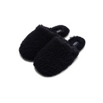 UGG 어그 슬리퍼 컬리 쉬어링 퍼 뮬 맥시 - 블랙 1133151BLK