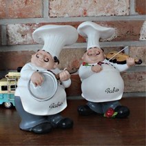 요리사인형 음식점오픈선물 도자소품 거실장식품