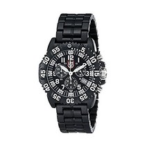 [루미녹스]Luminox 시계 3082 Colormark Series 3080 Chrono Black Carbon Bracelet White Accents 남성 []