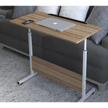 스탠딩 책상 공시생 학교 학원 높이조절 입식, 80X40 진한 베이지