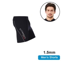 다이빙 드라이 서핑 수트 웻수트 여름 다이빙 및 잠수복 탑 또는 바지 1.5mm 2mm 3mm 네오프렌 자켓, 12 1.5mm Men Shorts_02 S