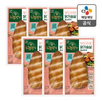 씨제이제일제당 더건강한 닭가슴살 통살 훈제 100g x 6개, 단품