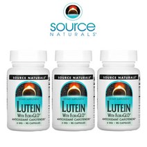 (2+1) 소스내츄럴스 FloraGLO Lutein 플로라글로 루테인 지아잔틴 마리골드꽃 추출물 6mg 90캡슐 3팩