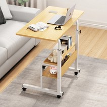 손쉬운설치 공간활용 조립책상 견고하고 튼튼한 작은 책상, 소형, 베이지