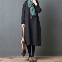 셀러허브 여성패션 [오노마] ONM 올더스타일 누빔 퀼트 오버핏 여성원피스
