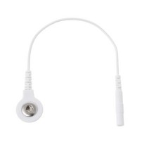 2mm 핀 (암) ~ 3.5mm 스냅 (여성) 커넥터에 대한 리드 와이어 어댑터, 하얀색, 하얀색