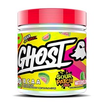 아르기닌 GHOST BCAA Amino Acids Sour Patch Kids Blue Raspberry - 30 Servings Sugar-Free Intra & Post Wo, Sour Patch Kids Watermelon