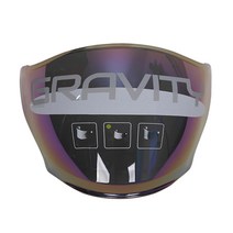 그라비티 G7 헬멧 쉴드 / 에이지모토 zet-7 옥토 V-2 / UV코팅 물받이, 레인보우