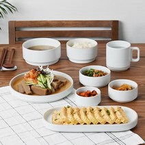 에라토 옳음 도자기 공기 대접 8종1택, 옳음 공기[흰색], 1개