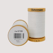 독일 Gutermann 면사 400 재봉사 바느질실 퀼트실, 5709. 화이트