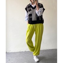 봄 특양면 남여공용 컬러 데일리 밴딩 조거 팬츠 24color