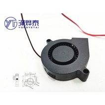 YYT 침묵 5015 정수기 터보 송풍기 5CM 가습기 원심 팬 5V12V24V USB 2.54mm 유성 유압 베어링 이중 공, 09 12V 0.06A Doubleball