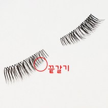 10쌍 N06-10mm 투명가는라인 [듀오뷰티] : 아이위그 속눈썹 끝갈이 연마속눈썹 인조 속눈썹, 투명가는라인 검정모-10mm