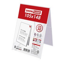 인테리어쫘닟 메뉴 안내판 테이블텐트 아크릴 스탠드 전시회 팻말 TE+7260EA, 옵션선택욭  가로 A6쇼케이스 0689