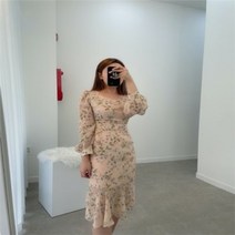 [은찌샵] 샤랄라 고급스런 꽃무늬 원피스