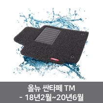 자동차깔판 차박매트 자동차뒷자석매트 차량 코일 올뉴 싼타페 TM (올핀)_1972EA, 브라운, 현대