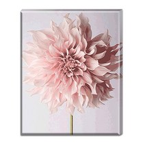 FASEN diy보석십자수 캔버스 형액자 세트 40cm x 50cm, AYW-66핑크꽃이요