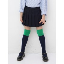 찜콩 주니어 아동 초등학생 여아 남아 컬러풀 배색 오버니 삭스 반양말