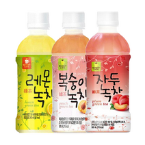 [웰그린]녹차세트 레몬녹차/자두녹차/복숭아녹차 각6개씩 2개는 랜덤 총20개, 1세트