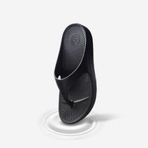 커스텀에이드 4cm 리커버리 플립플랍 레스티드 BLACK