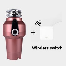 JIQI 560W 음식물 쓰레기 처리기 식품 잔류 물 하수도 분쇄기 무선/공기 스위치 220V