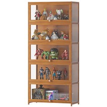 위스키진열장 술장식장 양주 진열장 피규어 전시대, 싱글 도어, D (투명) 5 층 60