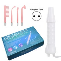 레이저토닝 고주파 리프팅 치료기 고주파 얼굴 기계 전기 치료 지팡이 유리관 피부 탄력 장치 주름 방지 깨, 01 EU Orange