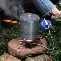 BULIN 리액터 BL100-B15 가스 스토브 접이식 요리 캠핑 스플릿 버너 아웃도어 캠핑, B15 가스 스토브 + 전용 포트 1.5리터