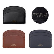 아페쎄 무료각인 A.P.C. 하프문 카드지갑 포켓 홀더