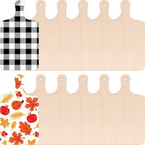 캠핑 도마 원목 우드플레이트 손잡이가 달린 나무 미니 5 개 미완성 목재 보드 DIY 추수 감사절 크리스마스 장식 홈 주방 공예용