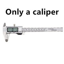 디지털 캘리퍼 스테인레스 스틸 캘리퍼스 0-150mm 미터/인치/분수 버니어 전자 마이크로 미터 계량용 도구, [01] only  a caliper