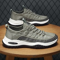 DFMEI 아이스 실크 천 신발 남성용 우산 천 통기성 실행 운동화 트렌디 한 레트로 캐주얼 패션 남성용 신발