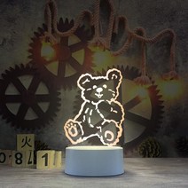 수면등 집들이선물 조명 무드등 무지개 이케아 식물등 led초 벽난로 모닥불 토끼 아크릴 간접조명 레일등 고양이 네온사인 미러, D 4