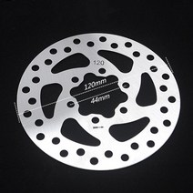 Makone 상표등록 야외 사이클링 디스크 브레이크 피스 로터 120140mm 나사가있는 전기 스쿠터 브레이크 패드, 120mm 실버, 협동사