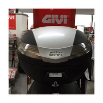 GIVI 탑박스 탑케이스 가방 모노키 V40 40리터, 유광블랙:쿠션등받이 추가