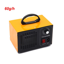 가정용 산소 발생기 휴대용 60g 오존 110v220v eu 플러그 공기 청정기 공기 살균기 홈 청소기 치료 오조노 포름알데히드 제거, 노란색, 110v, 유럽 ​​연합