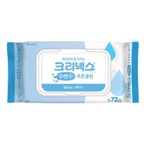 크리넥스 수앤수 코튼 베이직 캡형 물티슈 72매 10개, 단품